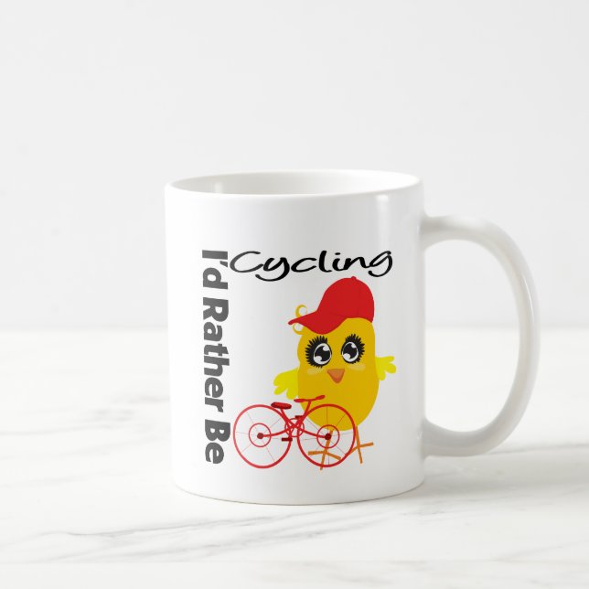 I'd Rather Be Cycling Coffee Mug (Right)