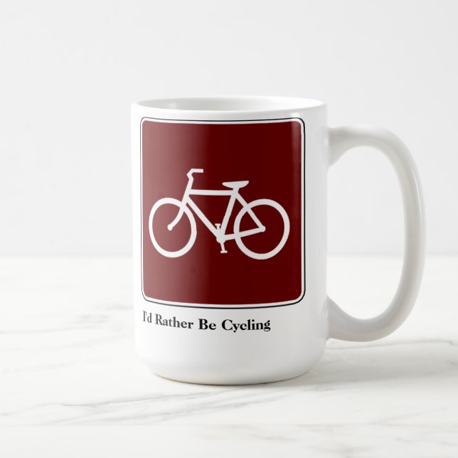 I'd Rather Be Cycling Coffee Mug (Right)