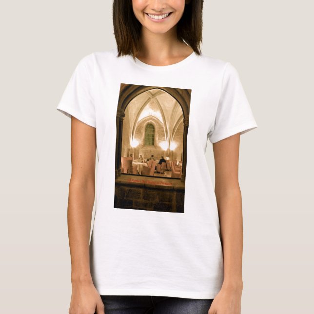 I'd Rather Be Dining in Provence Lime Green BD T T-Shirt (Front)