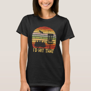 Id Rather Be Disc Golfing Retro Frisbee Golf Disc  T-Shirt