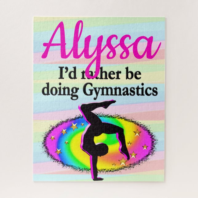 I'D RATHER BE DOING GYMNASTICS JIGSAW PUZZLE (Vertical)