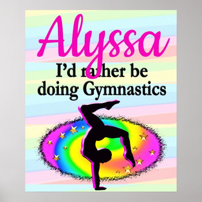 I'D RATHER BE DOING GYMNASTICS POSTER (Front)