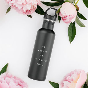 I'd Rather Be Drinking Rosé 710 Ml Water Bottle
