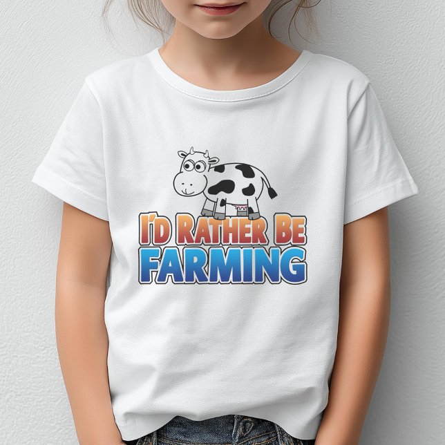 I'd Rather be Farming! (Virtual Farming) T-Shirt (I'd Rather Be Farming)