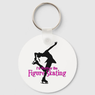 "I'd Rather Be Figure Skating" Key Ring