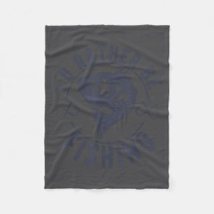 I'd Rather Be Fishing, Funny Fishing Saying Graphi Fleece Blanket