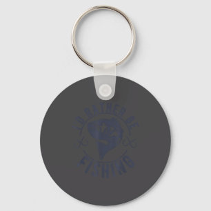 I'd Rather Be Fishing, Funny Fishing Saying Graphi Key Ring