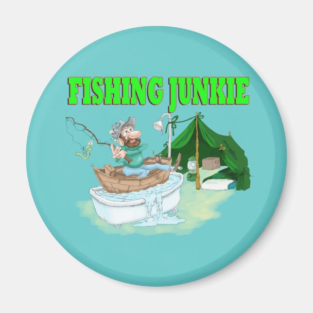 I'd rather be Fishing! Magnet (Front)