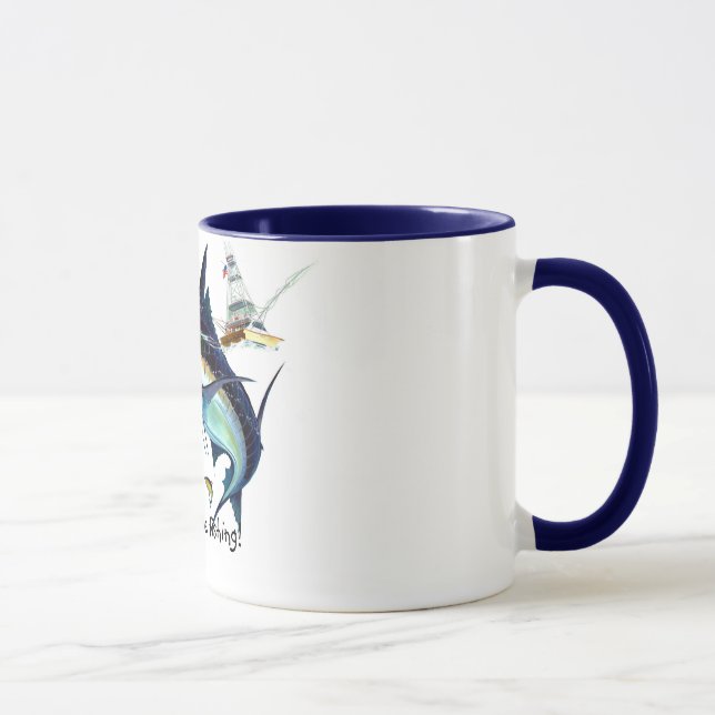 I'd rather be fishing! mug (Right)