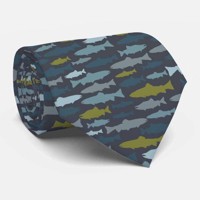 I'd Rather Be Fishing Tie (Rolled)
