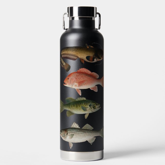I'd Rather be Fishing Water Bottle (Front)