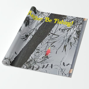 I'd Rather Be Fishing Wrapping Paper