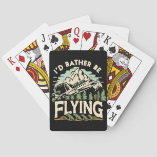I'd Rather Be Flying. Aeroplane Playing Cards