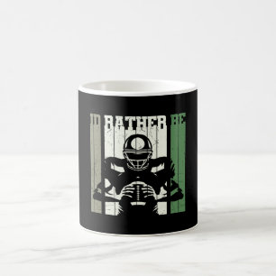 I'D RATHER BE FOOTBALL FIELD COFFEE MUG