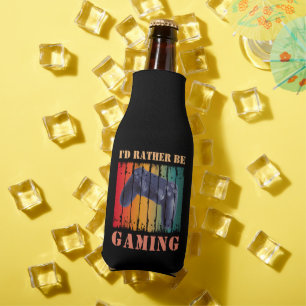I'D RATHER BE GAMING BOTTLE COOLER