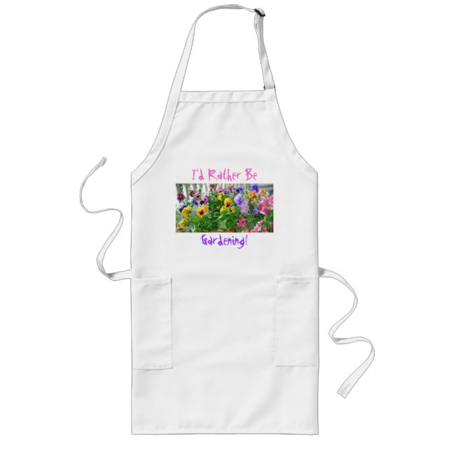 I'd Rather Be Gardening! Apron (Front)