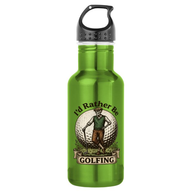 Id Rather Be Golfing  532 Ml Water Bottle (Front)
