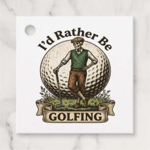 Id Rather Be Golfing  Favour Tags