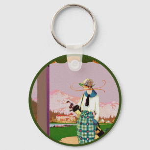 I'd Rather Be Golfing Key Ring