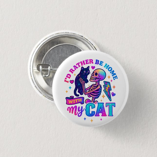 I'd Rather Be Home.... 3 Cm Round Badge (Front & Back)