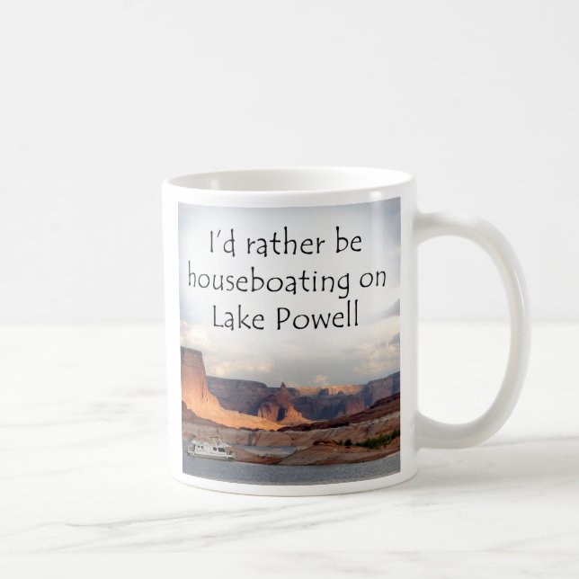 I'd rather be houseboating at Lake Powell! Coffee Mug (Right)