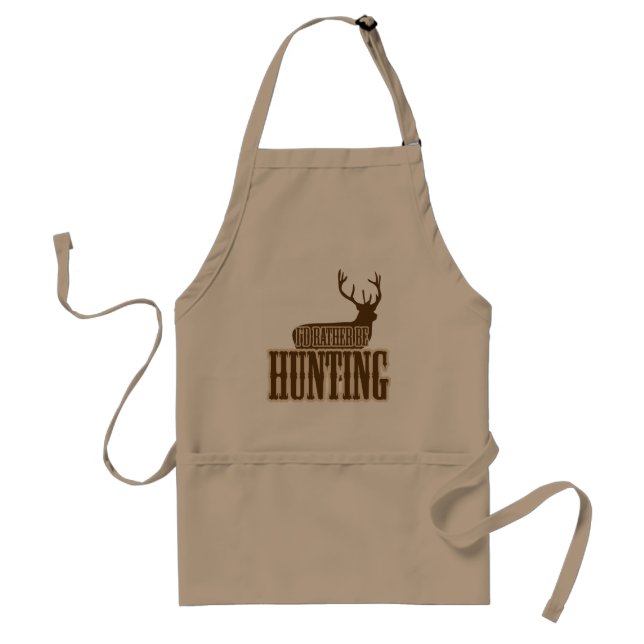 I'd Rather Be Hunting Standard Apron (Front)
