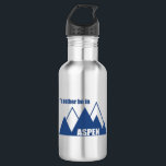 I'd Rather Be In Aspen Colorado Mountain 532 Ml Water Bottle<br><div class="desc">Aspen,  Colorado has one of the best and most famous ski resorts in the state,  stunning mountain scenery,  and endless recreation.</div>