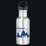 I'd Rather Be In Bled Slovenia Mountain 532 Ml Water Bottle<br><div class="desc">With its bluish-green lake,  picture postcard church,  and mediaeval castle,  and proximity to the Julian Alps,  Bled Slovenia is an adventure dream. This great vintage design has a retro look.</div>