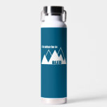 I'd Rather Be In Bled Slovenia Mountain Water Bottle<br><div class="desc">With its bluish-green lake,  picture postcard church,  and mediaeval castle,  and proximity to the Julian Alps,  Bled Slovenia is an adventure dream. This great vintage design has a retro look.</div>