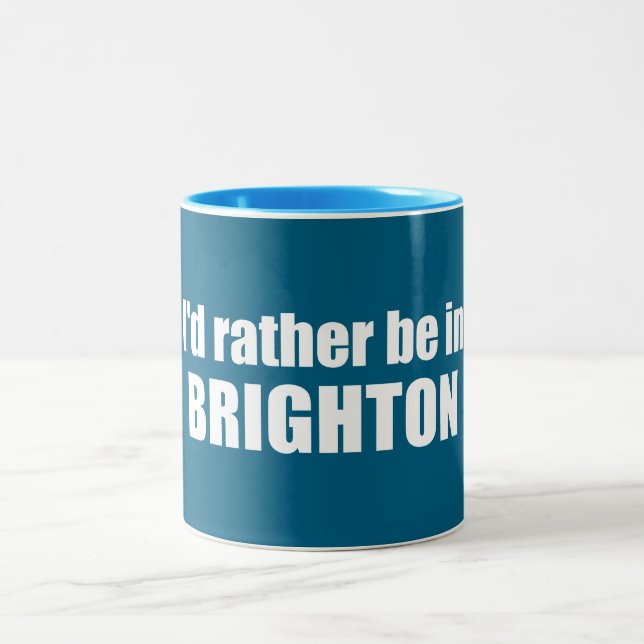 I'd Rather Be In Brighton Utah Two-Tone Coffee Mug (Center)