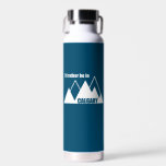 I'd Rather Be In Calgary Alberta Mountain Water Bottle<br><div class="desc">From skiing and snowboarding to climbing,  hiking,  and hot springs,  outdoor adventures are ready and waiting for you in and around Calgary. This great vintage design has a retro look.</div>