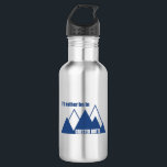 I'd Rather Be In Crested Butte Colorado Mountain 532 Ml Water Bottle<br><div class="desc">Crested Butte is Colorado's last great ski town and a place where skiers,  snowboarders,  and mountain bikers revel. This great vintage design has a retro look.</div>