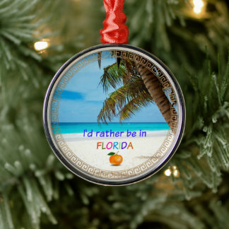 I'd Rather Be in Florida, Metal Tree Decoration