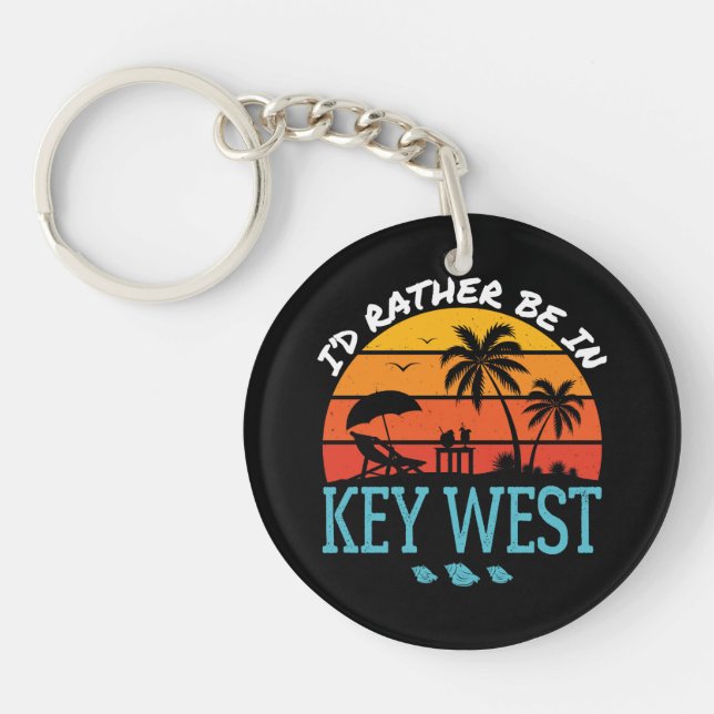 I'd Rather Be in Key West Souvenir Ring (Front)