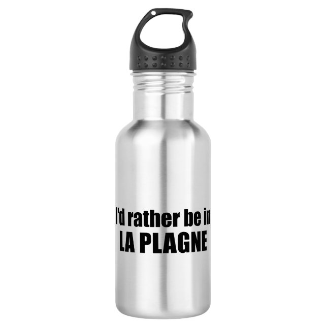 I'd Rather Be In La Plagne France 532 Ml Water Bottle (Front)