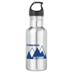 I'd Rather Be In La Plagne France Mountain 532 Ml Water Bottle