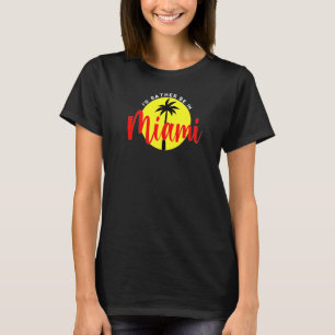I'd Rather Be in Miami - Vacation Beach Blue Premi T-Shirt