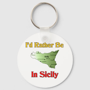 I'd Rather Be In Sicily. Key Ring