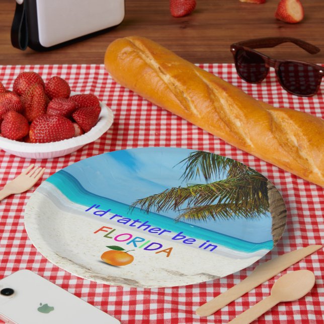I'd Rather Be in (Sunny) Florida, Paper Plate (Picnic)