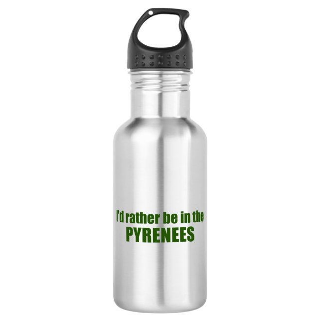 I'd Rather Be In The Pyrenees 532 Ml Water Bottle (Front)