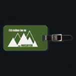 I'd Rather Be In The Wasatch Mountains Luggage Tag<br><div class="desc">Utah’s dramatic Wasatch Mountain Range stands proudly above the valleys to the west,  boasting thousands of feet of prominence and containing the best skiing in America!</div>