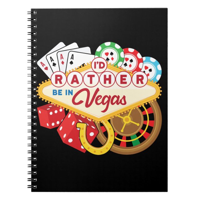 I'd Rather Be in Vegas Notebook (Front)