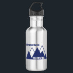 I'd Rather Be In Yellowstone Mountain 532 Ml Water Bottle<br><div class="desc">Yellowstone National Park in Wyoming and Montana and Idaho features dramatic canyons,  alpine rivers,  lush forests,  hot springs and gushing geysers,  including its most famous,  Old Faithful. It's also home to hundreds of animal species,  including bears,  wolves,  bison,  elk and antelope.</div>