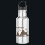 I'd Rather Be In Zion National Park Utah Mountain 532 Ml Water Bottle<br><div class="desc">Zion National Park in southern Utah is one of the most beautiful parks in the American system.</div>
