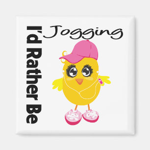 I'd Rather Be Jogging Magnet