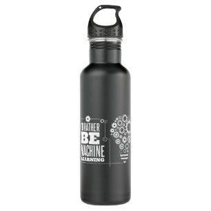 ID Rather Be Machine Learning Computer Science Pro 710 Ml Water Bottle