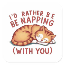 I'd Rather Be Napping (With You) - Ginger Cat