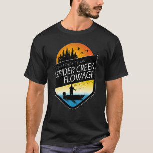 I'd Rather Be On Spider Creek Flowage Wisconsin Fi T-Shirt
