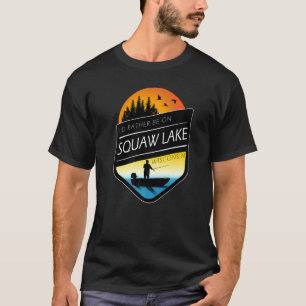 I'd Rather Be On Squaw Lake Wisconsin Fishing T-Shirt