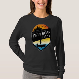 I'd Rather Be On Twin Bear Lake Wisconsin Fishing T-Shirt